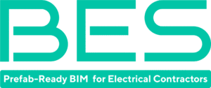The logo for BES, a sponsor of Advancing Prefabrication 2026